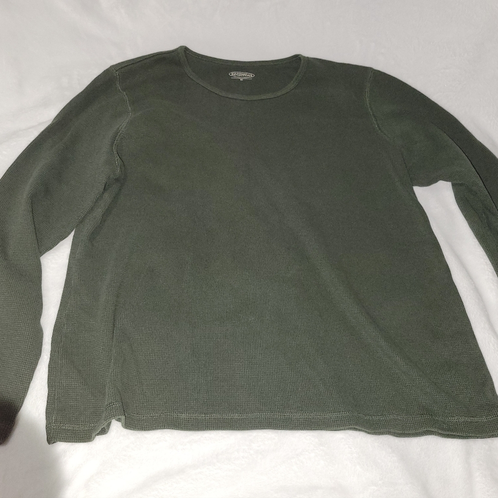 Olive Green Long Sleeve Top
